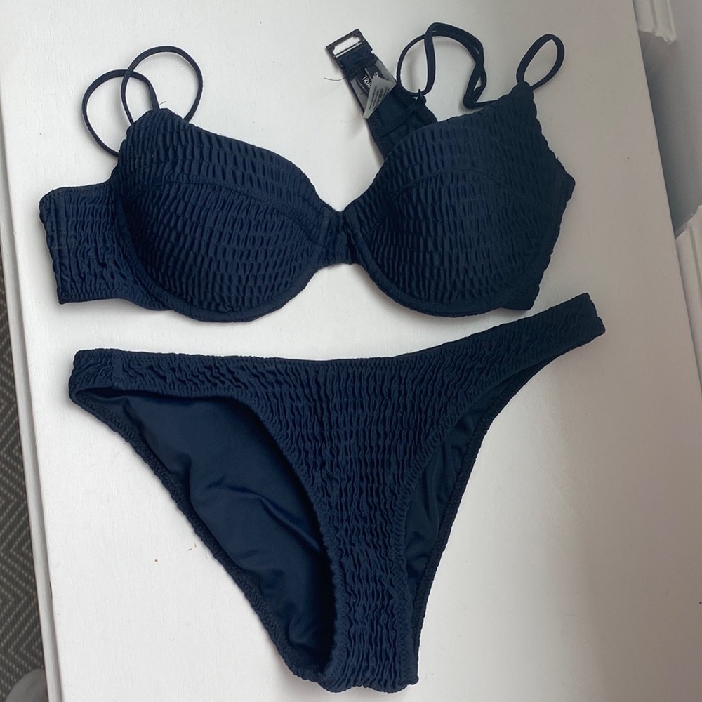 Triangl Navy Bikini Set SMALL